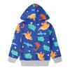 NUBEEHOHO Toddler Boy Clothes Blue Full Zip Pullover Hoodie Cute Dinosaur Jacket for Boys Long-sleeveed Fall Hooded Sweatshirt 5T (Dino-3044) view 2