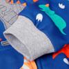 NUBEEHOHO Toddler Boy Clothes Blue Full Zip Pullover Hoodie Cute Dinosaur Jacket for Boys Long-sleeveed Fall Hooded Sweatshirt 5T (Dino-3044) view 4