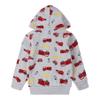 NUBEEHOHO Toddler Boy Sweatshirt Kids Fire Truck Grey Zip Up Hoodie Fall Winter Outerwear Cotton Jackets 2T (Fire Truck-3043) view 2
