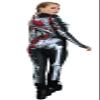Honeystore Women's Skeleton Bodysuit Halloween Costume Bodycon Catsuit Jumpsuit with Front Zipper BKAL-008 S view 4