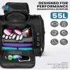 OutdoorMaster Boot Bag - Upgraded Ski Boots and Snowboard Boots Bag, Excellent for Travel with Waterproof Exterior & Bottom - for Men, Women and Youth, 55L - Black view 2