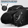 OutdoorMaster Boot Bag - Upgraded Ski Boots and Snowboard Boots Bag, Excellent for Travel with Waterproof Exterior & Bottom - for Men, Women and Youth, 55L - Black view 3