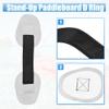 X AUTOHAUX 7pcs D-Ring PVC Patch Kayak Round Shape D Ring 11.5ft Elastic Shock Rope with 6 Hooks Kayak Paddle Accessories for Inflatable Boat Canoe Deck Paddleboard Gray view 3