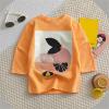 Toddler Kids Girls Cartoon 3D Fruit Prints Loose Tops Soft Long Sleeve T Shirt Tee Tops Clothes (Orange, 12-18 Months) view 2