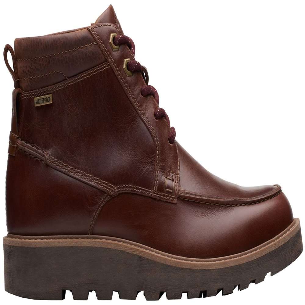 Clarks Men's Hinsdale Mid WP Hiking Boot, Brown Leather, Size 9