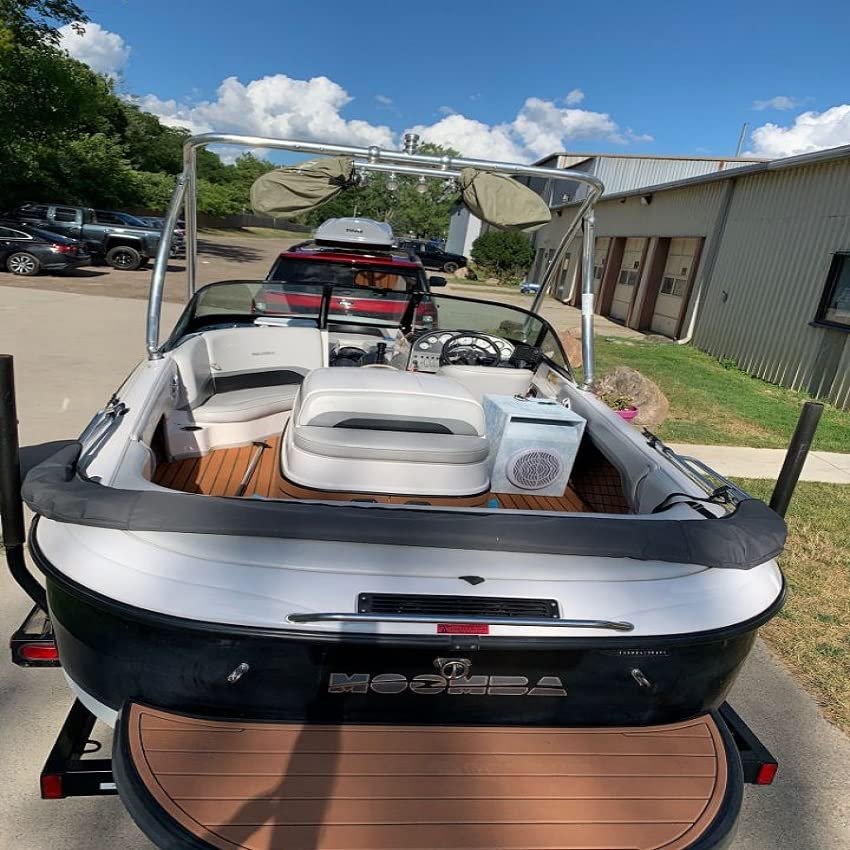 Boat EVA Faux Teak Decking Floor Compatible with 2008 Moomba Mobius LSV Swim Step Platform