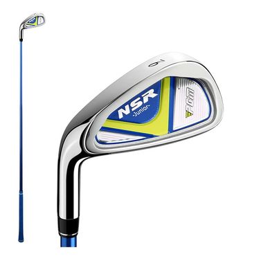 Left Hand Golf Clubs Iron #7#9 Kids Golf Blade Putters NSR Junior Golf Gift Age 3-12 Boys Girls Golf Sports (Blue,#7(9-12))