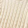 Kids Girl Cable Knit Ruffle Pullover Turtleneck Sweater Long Sleeve Knit Clothes Chunky Jumper Tops Beige view 4