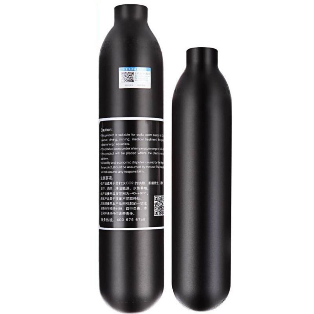 TUXING Aluminum Paintball Air Tank, 0.45L, M18*1.5, Universal Fit, High Pressure Air Tank for Paintball or PCP AirGuns