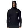 BASSDASH Mens UPF 50+ 1/4 Zip Fishing Hoodie Shirt Quick Dry Performance Long Sleeve Sun Protection FS24M Black view 2
