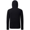 BASSDASH Mens UPF 50+ 1/4 Zip Fishing Hoodie Shirt Quick Dry Performance Long Sleeve Sun Protection FS24M Black view 3