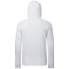 BASSDASH Mens UPF 50+ 1/4 Zip Fishing Hoodie Shirt Quick Dry Performance Long Sleeve Sun Protection FS24M White view 3