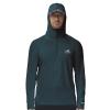 BASSDASH Mens UPF 50+ 1/4 Zip Fishing Hoodie Shirt Quick Dry Performance Long Sleeve Sun Protection FS24M Slate Blue view 2