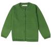 EISHOW Kids Baby Girls School Sweater Cardigan Long Sleeve Button Crewneck Cotton Knit Boys Casual Cardigans Uniform Sweater (Green,5 Years) view 1