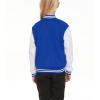 Kids Baseball Jacket School Varsity Uniform Casual Sweatshirt Girls Sweater Jacket Baseball Solid Color view 2