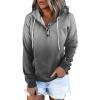 Womens Color Block Hoodie Sweatshirts Drawstring Pullover Tops Tie Dye Cozy Lightweight Loose Pullover Jumpter Tops Black view 1