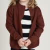 EISHOW Kids Baby Girls School Sweater Cardigan Long Sleeve Button Crewneck Cotton Knit Boys Casual Cardigans Uniform Sweater (Coffee,3T) view 4