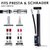 ACACIA Mini Bike Pump with Digital Pressure Gauge Fits Presta and Schrader Valve 130 PSI 12.6 Inch view 2