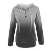 Womens Color Block Hoodie Sweatshirts Drawstring Pullover Tops Tie Dye Cozy Lightweight Loose Pullover Jumpter Tops Black view 3