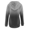 Womens Color Block Hoodie Sweatshirts Drawstring Pullover Tops Tie Dye Cozy Lightweight Loose Pullover Jumpter Tops Black view 4