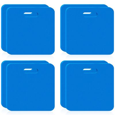 Juexica 8 Pcs Stadium Seat Cushion Portable Cushion Bleachers with Handle Stadium Seat Pad for Spectating Sports Festivals, Outdoor Concerts, Garage, Yoga, Camping, Hiking, Fishing Chairs (Blue)