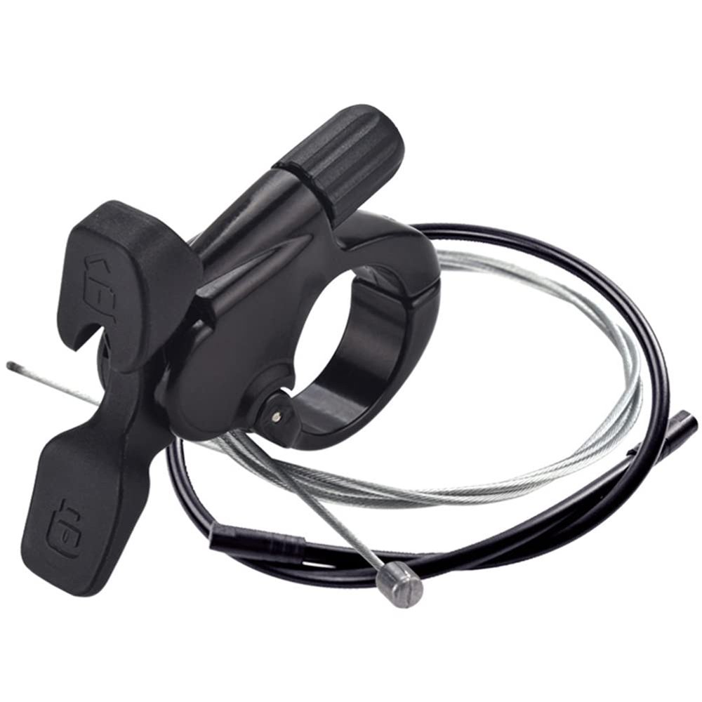 ihreesy Bike Fork Remote Lockout Lever,Aluminum Alloy Bicycle Fork Remote Lockout Lever Accessories for MTB Road Bike Bicycle,#B,Black