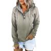 Womens Color Block Hoodie Sweatshirts Drawstring Pullover Tops Tie Dye Cozy Lightweight Loose Pullover Jumpter Tops Green view 1