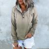 Womens Color Block Hoodie Sweatshirts Drawstring Pullover Tops Tie Dye Cozy Lightweight Loose Pullover Jumpter Tops Green view 2