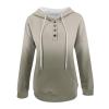 Womens Color Block Hoodie Sweatshirts Drawstring Pullover Tops Tie Dye Cozy Lightweight Loose Pullover Jumpter Tops Green view 3