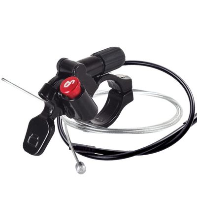 ihreesy Bike Fork Remote Lockout Lever,Aluminum Alloy Bicycle Fork Remote Lockout Lever Accessories for MTB Road Bike Bicycle,#B,Red