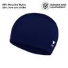TYR Adult Lycra Fiber Swim Cap, Black & Navy view 3