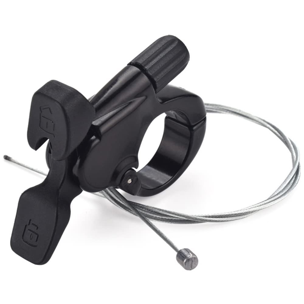 ihreesy Bike Fork Remote Lockout Lever,Aluminum Alloy Bicycle Fork Remote Lockout Lever Accessories for MTB Road Bike Bicycle,#A,Black