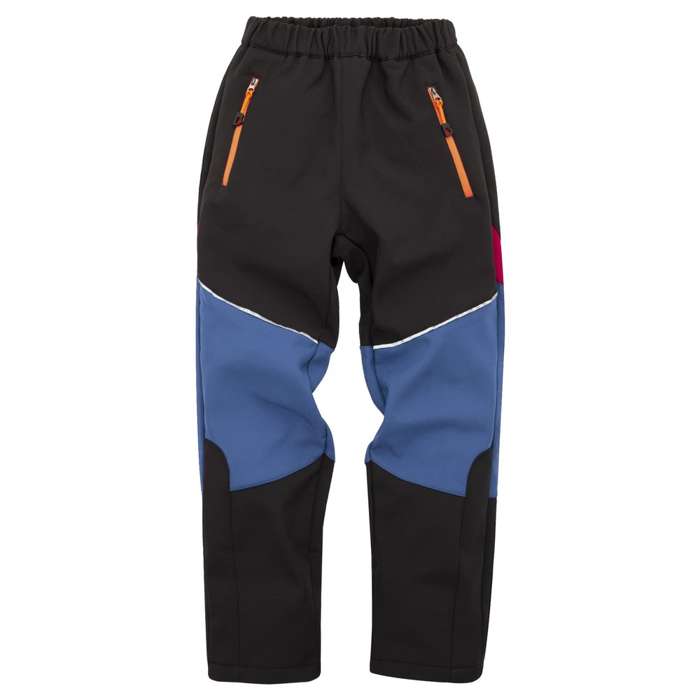 Yinson Kids Snow Pants, Warm Fleece Skiing Hiking Snowboard Pants for Boys and Girls Waterproof Windproof Black/Blue