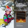 Yinson Kids Snow Pants, Warm Fleece Skiing Hiking Snowboard Pants for Boys and Girls Waterproof Windproof Black/Blue view 2