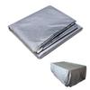 SEIWEI 9ft Billiard Table Dust Cover Outdoor Pool Table Cover Foldable and Waterproof Silver view 1