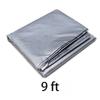 SEIWEI 9ft Billiard Table Dust Cover Outdoor Pool Table Cover Foldable and Waterproof Silver view 2