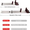 Leg Stretcher 3 Bar Leg Split Machine Stainless Steel Gymnastic Portable Flexibility Stretching Equipment,Home Gym Exercise for Dance, Gymnastics, Cheerleading, Martial Arts Hip Stretch view 2