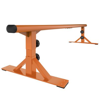 MR Skate Rail Skateboard Ramp Grind Rail Professional Skatepark Grind Rail Adjustable Height Grind Rail for Skateboard Rail Tricks Practice, Free Extendable Heavy Duty Ellipse Flat Bar Skate Grind 71