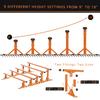 MR Skate Rail Skateboard Ramp Grind Rail Professional Skatepark Grind Rail Adjustable Height Grind Rail for Skateboard Rail Tricks Practice, Free Extendable Heavy Duty Ellipse Flat Bar Skate Grind 71 view 3