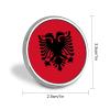 Albanian FlagRound Brooch Lapel Pin Decoration Pins Badge for Men Women view 2