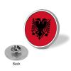 Albanian FlagRound Brooch Lapel Pin Decoration Pins Badge for Men Women view 3