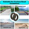Explosion Proof Solid Tire, 8.5 Inches Electric Scooter Tyres, Rubber Replacement Tire, Outdoor Honeycomb Tires (Yellow 2 PCS) view 2