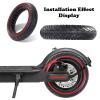 Explosion Proof Solid Tire, 8.5 Inches Electric Scooter Tyres, Rubber Replacement Tire, Outdoor Honeycomb Tires (Yellow 2 PCS) view 3