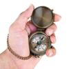Vintage Brass Pocket Compass  Antique Navigation Compass with Lid, Handmade Maritime Gift for Men, Explorer, or Hiker (to My Son) view 3