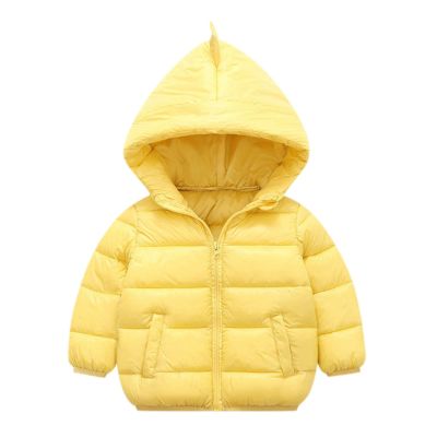 Winter Coats for Toddler Baby Boys Girls Padded Light Warm Jacket Outerwear Infant Winter Down (Yellow, 4-5 Years)