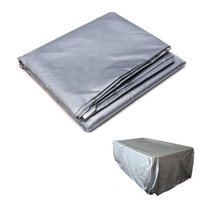 SEIWEI 7ft Billiard Table Dust Cover Outdoor Pool Table Cover Foldable and Waterproof Silver
