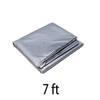 SEIWEI 7ft Billiard Table Dust Cover Outdoor Pool Table Cover Foldable and Waterproof Silver view 2