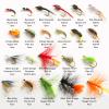 ANGLER DREAM Fly Fishing Flies with Waterproof Fly Box Kit for Bass Trout Salmon 32Pcs/48Pcs/88Pcs/100Pcs Premium Hand-Tied Dry Flies, Nymphs, Scud Streamers Lures Starter Kit with Hooks view 2