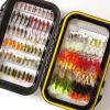 ANGLER DREAM Fly Fishing Flies with Waterproof Fly Box Kit for Bass Trout Salmon 32Pcs/48Pcs/88Pcs/100Pcs Premium Hand-Tied Dry Flies, Nymphs, Scud Streamers Lures Starter Kit with Hooks view 3