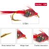 ANGLER DREAM Fly Fishing Flies with Waterproof Fly Box Kit for Bass Trout Salmon 32Pcs/48Pcs/88Pcs/100Pcs Premium Hand-Tied Dry Flies, Nymphs, Scud Streamers Lures Starter Kit with Hooks view 4